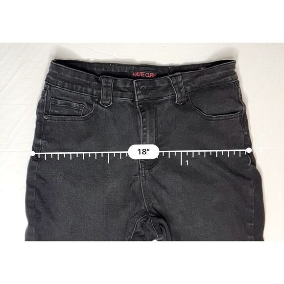 Haute Curve Skinny Ankle‎ High Rise Stretch Black Jean sz 14 Y2k Hipster - Picture 4 of 9
